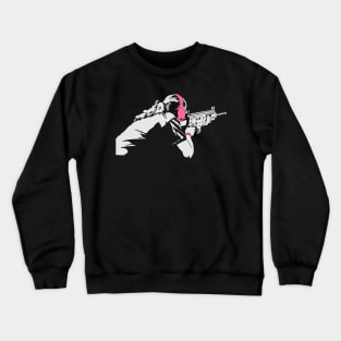 Shooting Girl - Gun Guns Weapons Weapon Gaming Gamer Girls Crewneck Sweatshirt